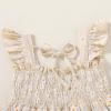 imageYOUNGER TREE Toddler Girl Dress Baby Girls Summer Clothes Ruffle Sleeve Floral Smock Beach Boho Dresses SundressKhaki Dress White Floral