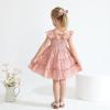 imageYOUNGER TREE Toddler Girl Dress Baby Girls Summer Clothes Ruffle Sleeve Floral Smock Beach Boho Dresses SundressPink