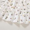 imageYOUNGER TREE Toddler Girl Dress Baby Girls Summer Clothes Ruffle Sleeve Floral Smock Beach Boho Dresses SundressWhite Little Floral