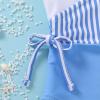 imageYOUNGER TREE Toddler Girl One Piece Swimsuit Color Block Stripe Swimwear Summer Beach Bathing Suit 12M5TBlue Stripe