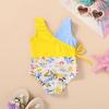 imageYOUNGER TREE Toddler Girl One Piece Swimsuit Color Block Stripe Swimwear Summer Beach Bathing Suit 12M5TCoral Red Flower