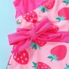 imageYOUNGER TREE Toddler Girl One Piece Swimsuit Color Block Stripe Swimwear Summer Beach Bathing Suit 12M5TCute Strawberry
