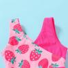imageYOUNGER TREE Toddler Girl One Piece Swimsuit Color Block Stripe Swimwear Summer Beach Bathing Suit 12M5TCute Strawberry