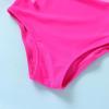 imageYOUNGER TREE Toddler Girl One Piece Swimsuit Color Block Stripe Swimwear Summer Beach Bathing Suit 12M5THot Pink Color Block