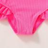 imageYOUNGER TREE Toddler Girl One Piece Swimsuit Color Block Stripe Swimwear Summer Beach Bathing Suit 12M5THot Pink Ruffles