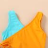 imageYOUNGER TREE Toddler Girl One Piece Swimsuit Color Block Stripe Swimwear Summer Beach Bathing Suit 12M5TMarine Organism