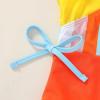 imageYOUNGER TREE Toddler Girl One Piece Swimsuit Color Block Stripe Swimwear Summer Beach Bathing Suit 12M5TMulticolored Stripes