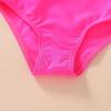 imageYOUNGER TREE Toddler Girl One Piece Swimsuit Color Block Stripe Swimwear Summer Beach Bathing Suit 12M5TNeon Hot Pinkbowknot