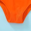 imageYOUNGER TREE Toddler Girl One Piece Swimsuit Color Block Stripe Swimwear Summer Beach Bathing Suit 12M5TOrange Pink