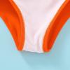 imageYOUNGER TREE Toddler Girl One Piece Swimsuit Color Block Stripe Swimwear Summer Beach Bathing Suit 12M5TOrange Pink