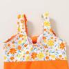 imageYOUNGER TREE Toddler Girl One Piece Swimsuit Color Block Stripe Swimwear Summer Beach Bathing Suit 12M5TOrangelittle Flowers