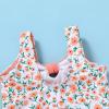imageYOUNGER TREE Toddler Girl One Piece Swimsuit Color Block Stripe Swimwear Summer Beach Bathing Suit 12M5TPink Flowersbowknot
