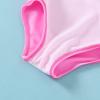 imageYOUNGER TREE Toddler Girl One Piece Swimsuit Color Block Stripe Swimwear Summer Beach Bathing Suit 12M5TPink Stripe