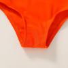 imageYOUNGER TREE Toddler Girl One Piece Swimsuit Color Block Stripe Swimwear Summer Beach Bathing Suit 12M5TPink Yellow Orange Color Block