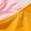 imageYOUNGER TREE Toddler Girl One Piece Swimsuit Color Block Stripe Swimwear Summer Beach Bathing Suit 12M5TPink Yellow Orange Color Block