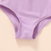 imageYOUNGER TREE Toddler Girl One Piece Swimsuit Color Block Stripe Swimwear Summer Beach Bathing Suit 12M5TPurple Flowersbowknot