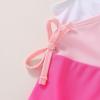 imageYOUNGER TREE Toddler Girl One Piece Swimsuit Color Block Stripe Swimwear Summer Beach Bathing Suit 12M5TWhite Pink Color Block
