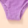 imageYOUNGER TREE Toddler Girl One Piece Swimsuit Color Block Stripe Swimwear Summer Beach Bathing Suit 12M5TWrinkle Fabric  Purple