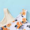 imageYOUNGER TREE Toddler Girl One Piece Swimsuit Color Block Stripe Swimwear Summer Beach Bathing Suit 12M5TYellow Flower