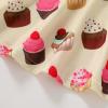 imageYOUNGER TREE Toddler Girls Donut Dress Doughnut Print OnePiece Skirt Sleeveless Princess Floral DressApricotcake