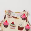 imageYOUNGER TREE Toddler Girls Donut Dress Doughnut Print OnePiece Skirt Sleeveless Princess Floral DressApricotcake