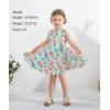 imageYOUNGER TREE Toddler Girls Donut Dress Doughnut Print OnePiece Skirt Sleeveless Princess Floral DressIce Cream Print Floral Dress