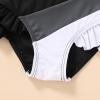 imageYOUNGER TREE Toddler Girls Two Pieces Swimsuit Color Block Stripe Swimwear Summer Beach Bathing Suit 18M5TBlackwhite