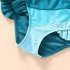 imageYOUNGER TREE Toddler Girls Two Pieces Swimsuit Color Block Stripe Swimwear Summer Beach Bathing Suit 18M5TBlue