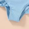 imageYOUNGER TREE Toddler Girls Two Pieces Swimsuit Color Block Stripe Swimwear Summer Beach Bathing Suit 18M5TBlue2
