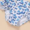 imageYOUNGER TREE Toddler Girls Two Pieces Swimsuit Color Block Stripe Swimwear Summer Beach Bathing Suit 18M5TBlueflower