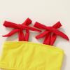 imageYOUNGER TREE Toddler Girls Two Pieces Swimsuit Color Block Stripe Swimwear Summer Beach Bathing Suit 18M5TBlueyellow