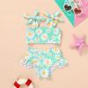 imageYOUNGER TREE Toddler Girls Two Pieces Swimsuit Color Block Stripe Swimwear Summer Beach Bathing Suit 18M5TGreendaisy