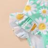 imageYOUNGER TREE Toddler Girls Two Pieces Swimsuit Color Block Stripe Swimwear Summer Beach Bathing Suit 18M5TGreendaisy