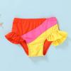 imageYOUNGER TREE Toddler Girls Two Pieces Swimsuit Color Block Stripe Swimwear Summer Beach Bathing Suit 18M5TOrange