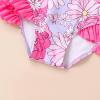 imageYOUNGER TREE Toddler Girls Two Pieces Swimsuit Color Block Stripe Swimwear Summer Beach Bathing Suit 18M5TPink Flower