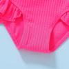 imageYOUNGER TREE Toddler Girls Two Pieces Swimsuit Color Block Stripe Swimwear Summer Beach Bathing Suit 18M5TPink2