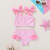 imageYOUNGER TREE Toddler Girls Two Pieces Swimsuit Color Block Stripe Swimwear Summer Beach Bathing Suit 18M5TPink3