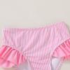 imageYOUNGER TREE Toddler Girls Two Pieces Swimsuit Color Block Stripe Swimwear Summer Beach Bathing Suit 18M5TPink3