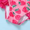imageYOUNGER TREE Toddler Girls Two Pieces Swimsuit Color Block Stripe Swimwear Summer Beach Bathing Suit 18M5TPinkstrawberry