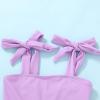 imageYOUNGER TREE Toddler Girls Two Pieces Swimsuit Color Block Stripe Swimwear Summer Beach Bathing Suit 18M5TPurpleflower