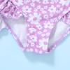 imageYOUNGER TREE Toddler Girls Two Pieces Swimsuit Color Block Stripe Swimwear Summer Beach Bathing Suit 18M5TPurpleflower