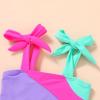 imageYOUNGER TREE Toddler Girls Two Pieces Swimsuit Color Block Stripe Swimwear Summer Beach Bathing Suit 18M5TPurplegreen