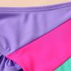 imageYOUNGER TREE Toddler Girls Two Pieces Swimsuit Color Block Stripe Swimwear Summer Beach Bathing Suit 18M5TPurplegreen