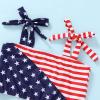 imageYOUNGER TREE Toddler Girls Two Pieces Swimsuit Color Block Stripe Swimwear Summer Beach Bathing Suit 18M5TRedstar1