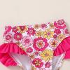 imageYOUNGER TREE Toddler Girls Two Pieces Swimsuit Color Block Stripe Swimwear Summer Beach Bathing Suit 18M5TRoseoflower