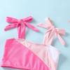 imageYOUNGER TREE Toddler Girls Two Pieces Swimsuit Color Block Stripe Swimwear Summer Beach Bathing Suit 18M5TS Red