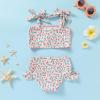 imageYOUNGER TREE Toddler Girls Two Pieces Swimsuit Color Block Stripe Swimwear Summer Beach Bathing Suit 18M5TS Yellow