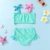 imageYOUNGER TREE Toddler Girls Two Pieces Swimsuit Color Block Stripe Swimwear Summer Beach Bathing Suit 18M7T