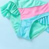 imageYOUNGER TREE Toddler Girls Two Pieces Swimsuit Color Block Stripe Swimwear Summer Beach Bathing Suit 18M7T
