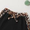 imageYOUNGER TREE Toddler Infant Baby Girls Summer Outfits Leopard Print Short Sleeve Pocket TShirt Tops Pants Clothes SetsBlack